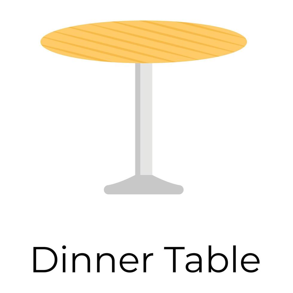 Trendy Dinner Table vector