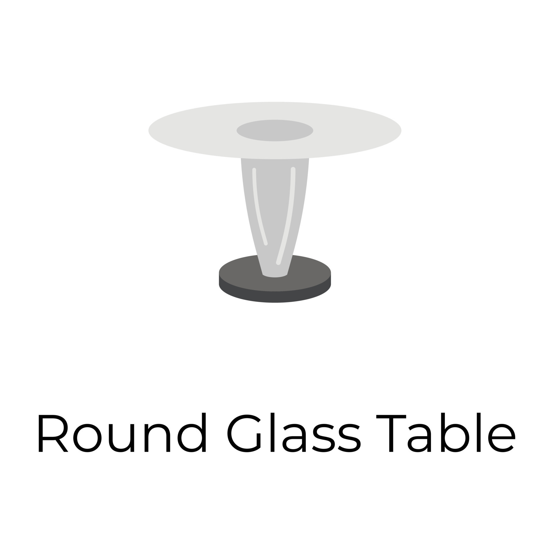 Round Glass Table 13956440 Vector Art at Vecteezy