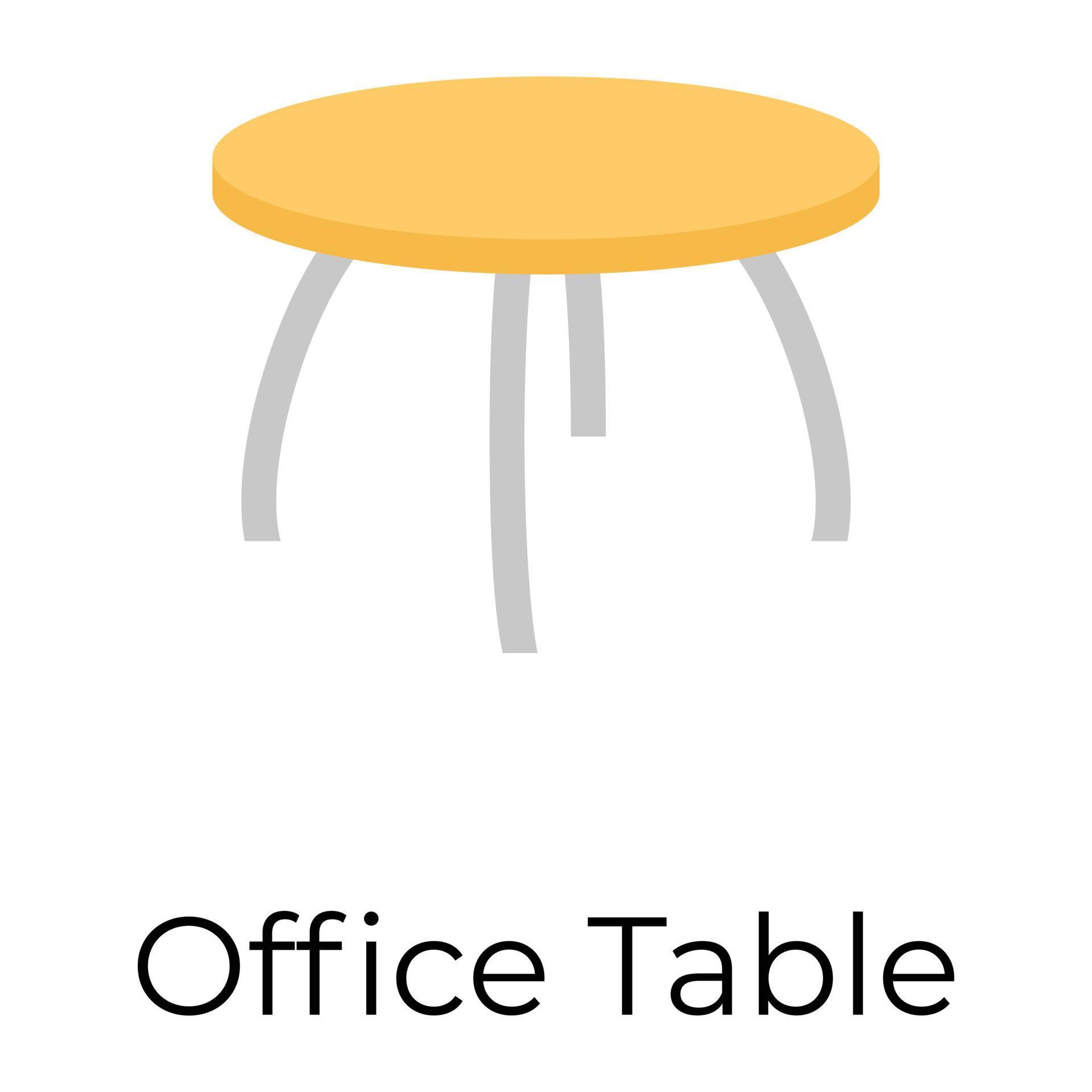 Trendy Office Table 13956446 Vector Art at Vecteezy