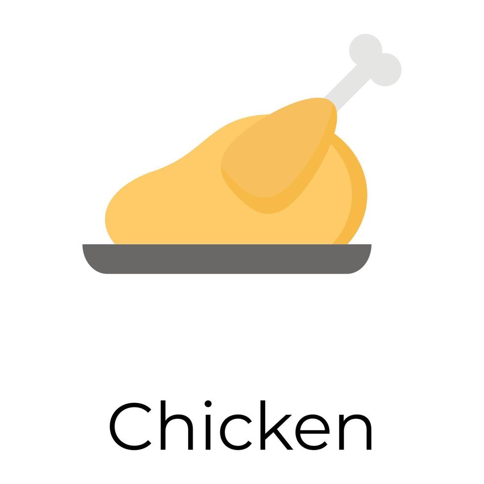 conceptos de pollo de moda vector