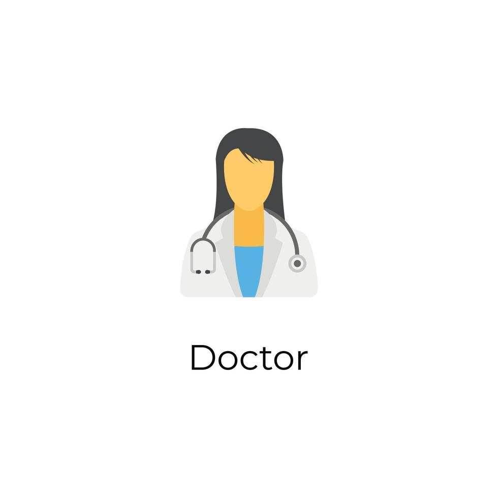 Trendy Doctor Concepts vector