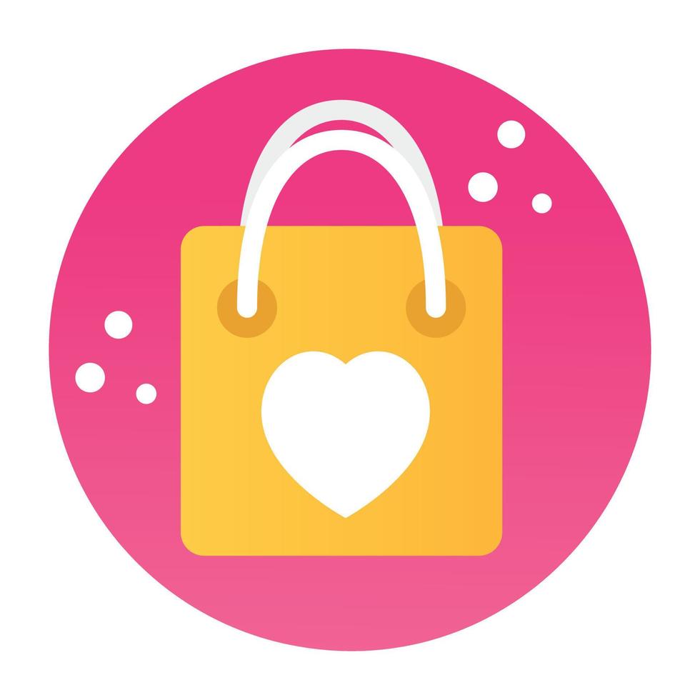 Trendy Shopping Bag vector