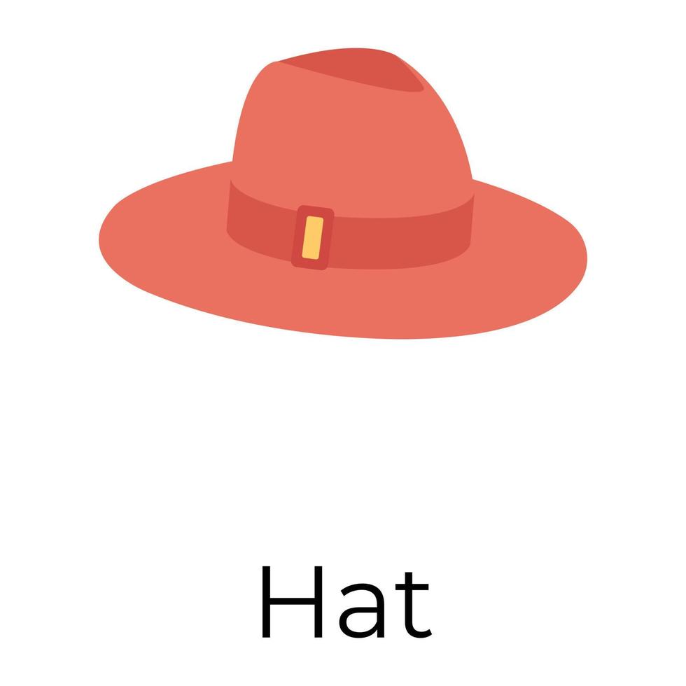 conceptos de sombrero de moda vector