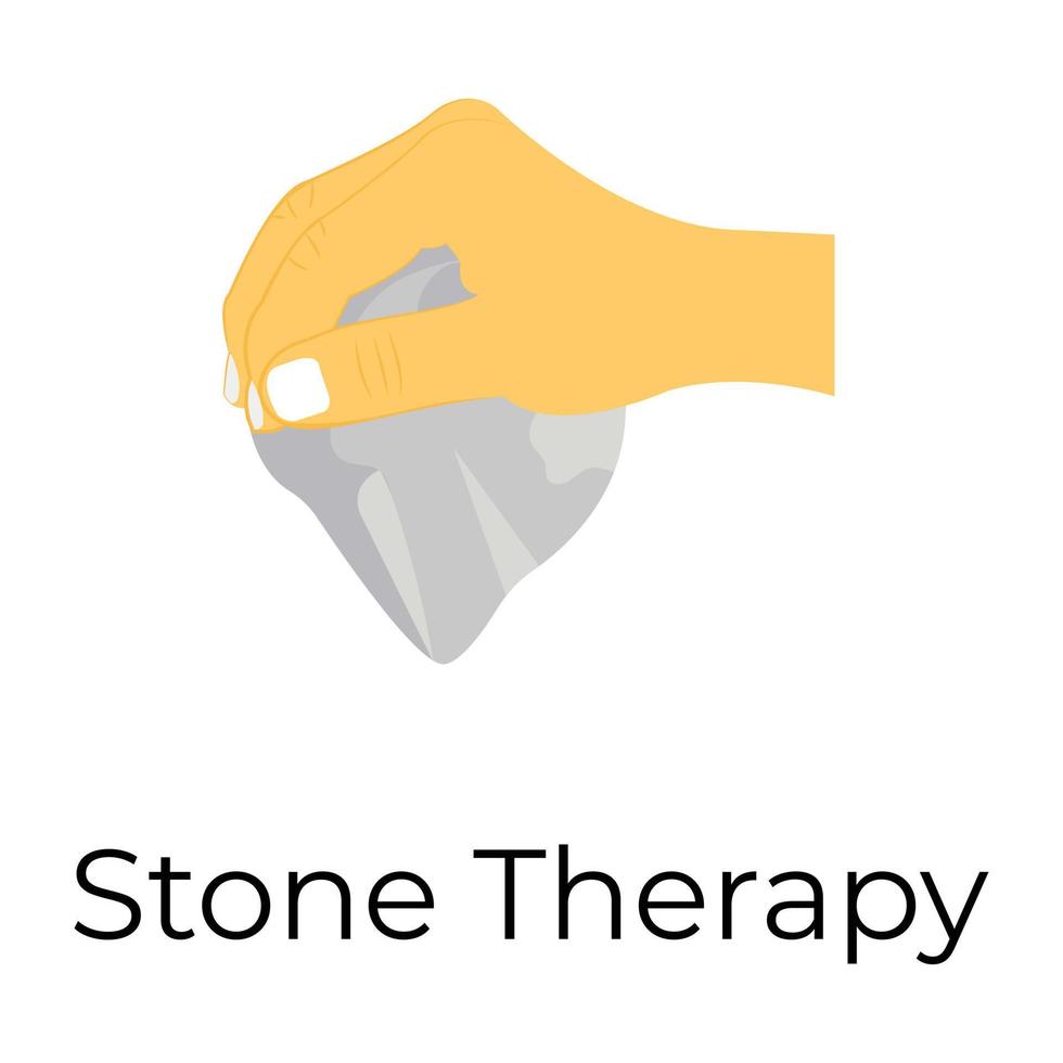 Trendy Stone Therapy vector