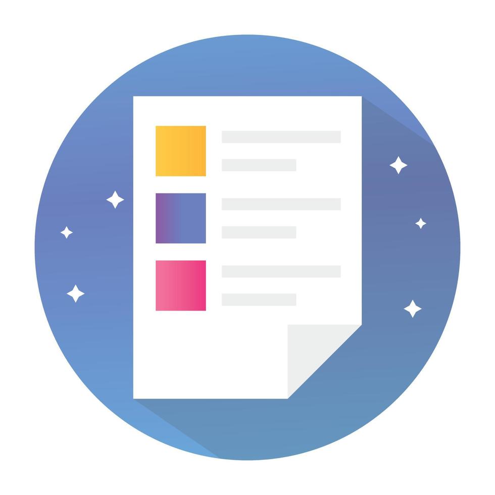 Trendy Blog Page vector