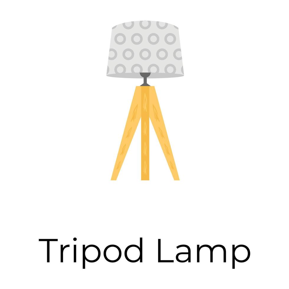 Trendy Tripod Light vector