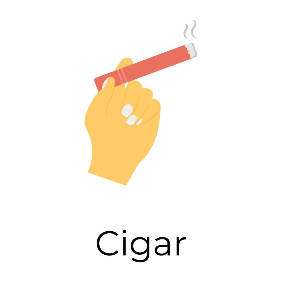 Trendy Cigar Concepts vector