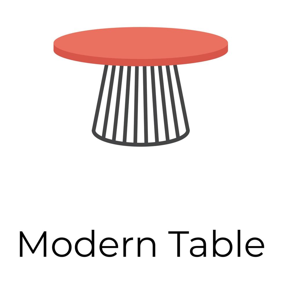 Trendy Modern Table vector
