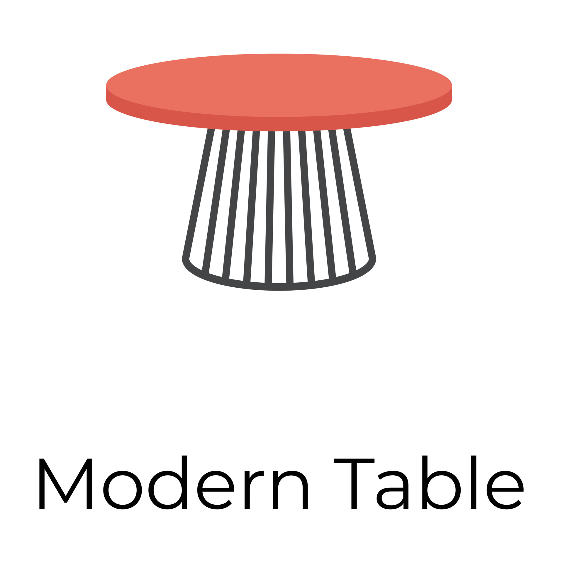 Trendy Modern Table 13956720 Vector Art at Vecteezy