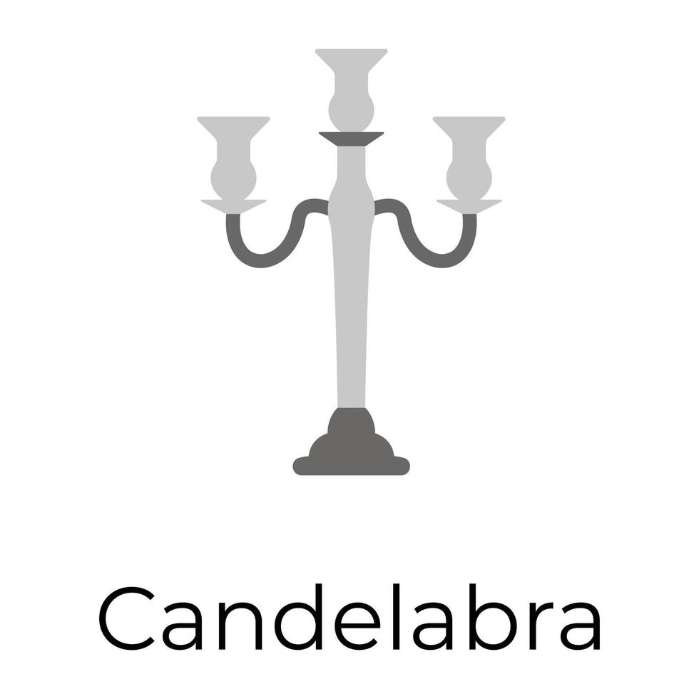 Trendy Candle Stand vector