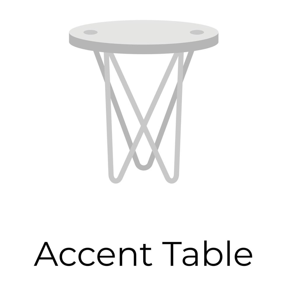 Trendy Accent table vector