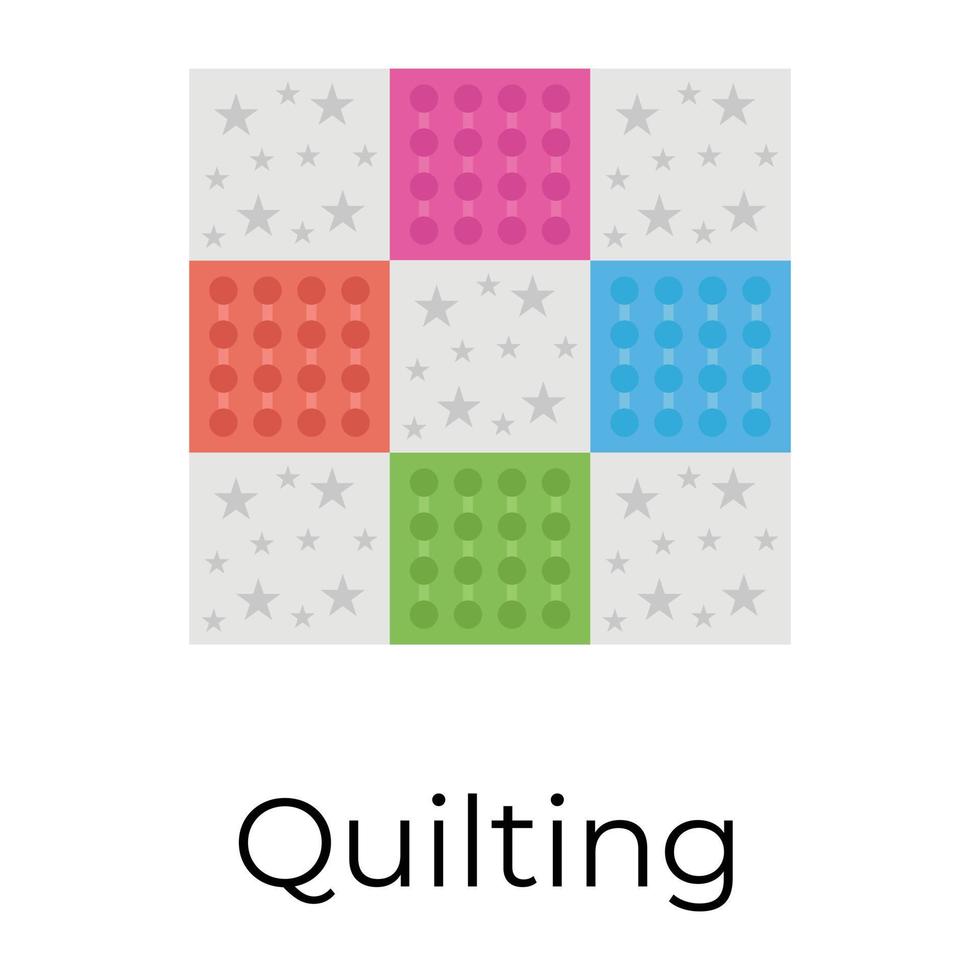 Trendy Quilting Concepts vector