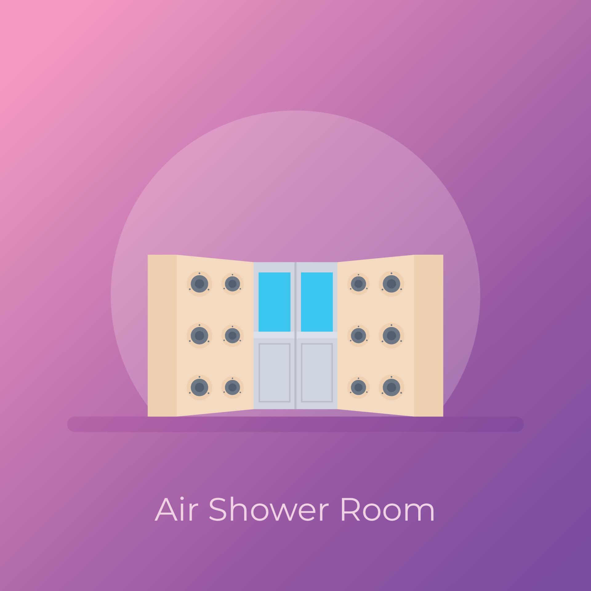 Air Shower Room 13956820 Vector Art at Vecteezy