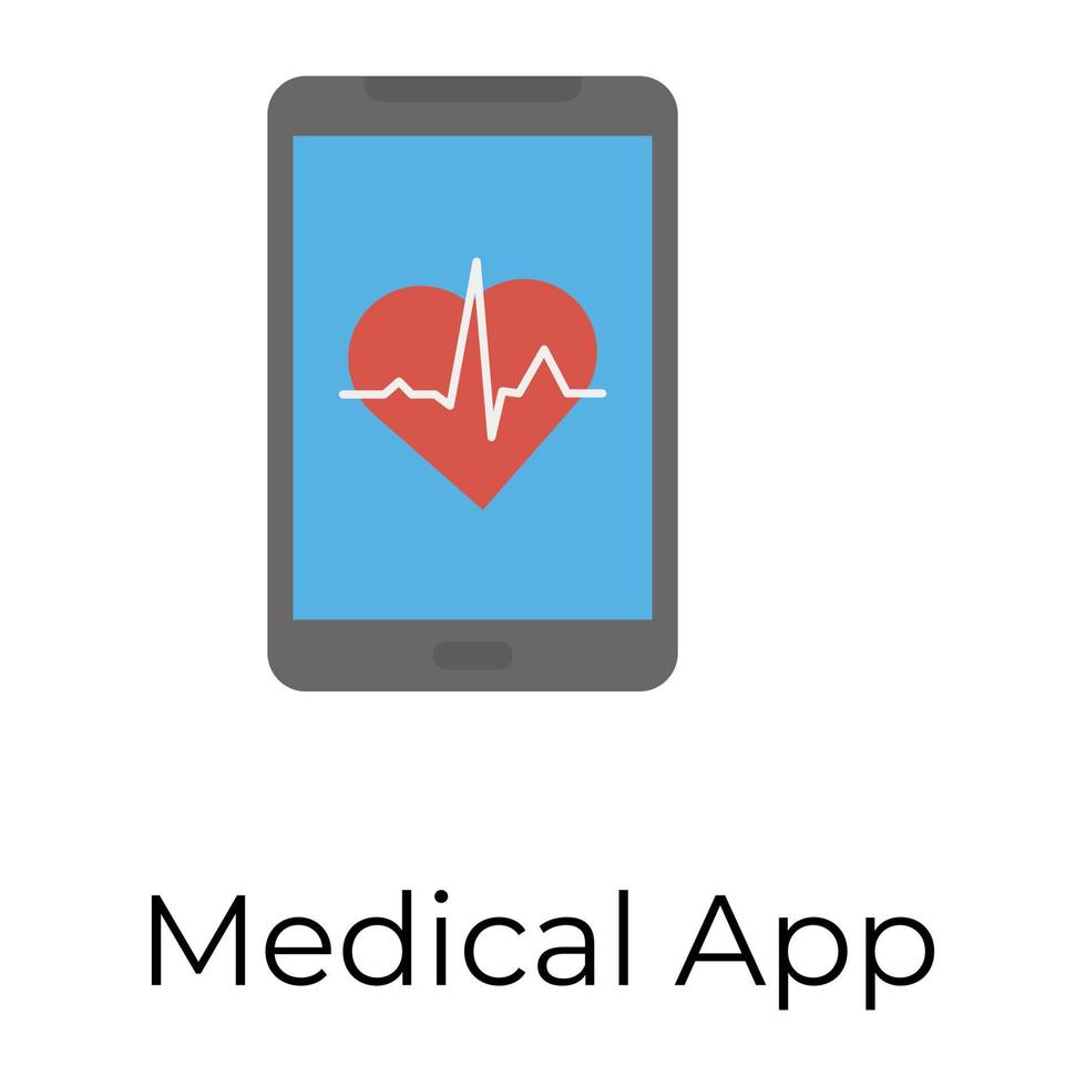 Trendy Medical App vector