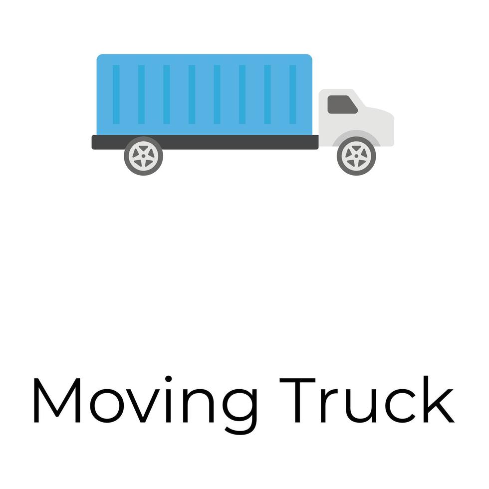 Trendy Moving Truck vector