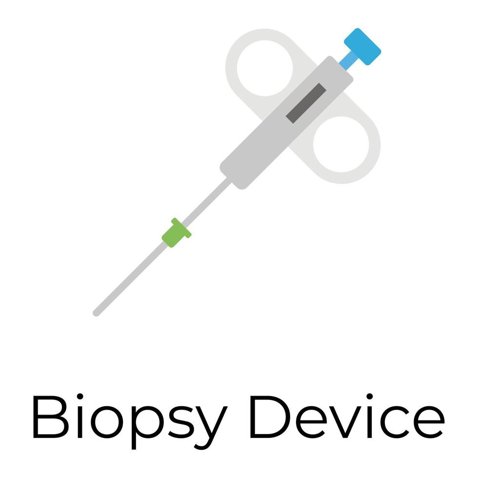 dispositivo de biopsia de moda vector