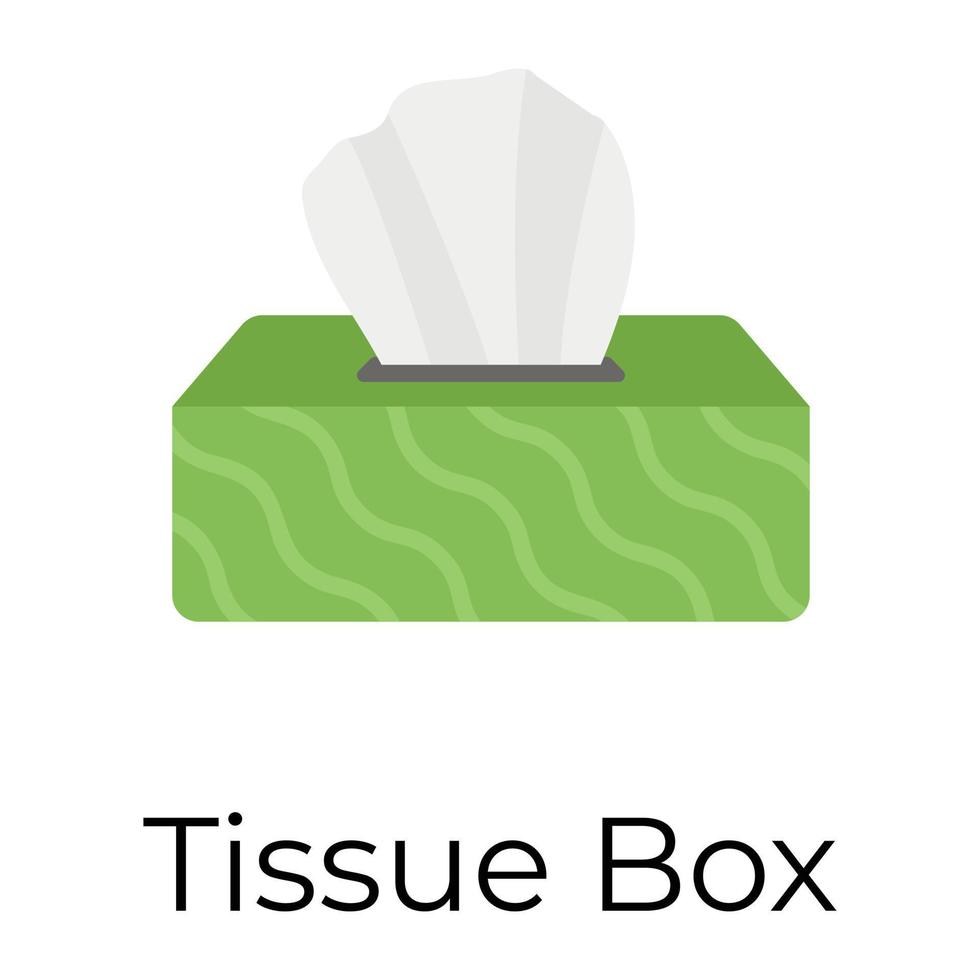 Trendy Tissue Box vector