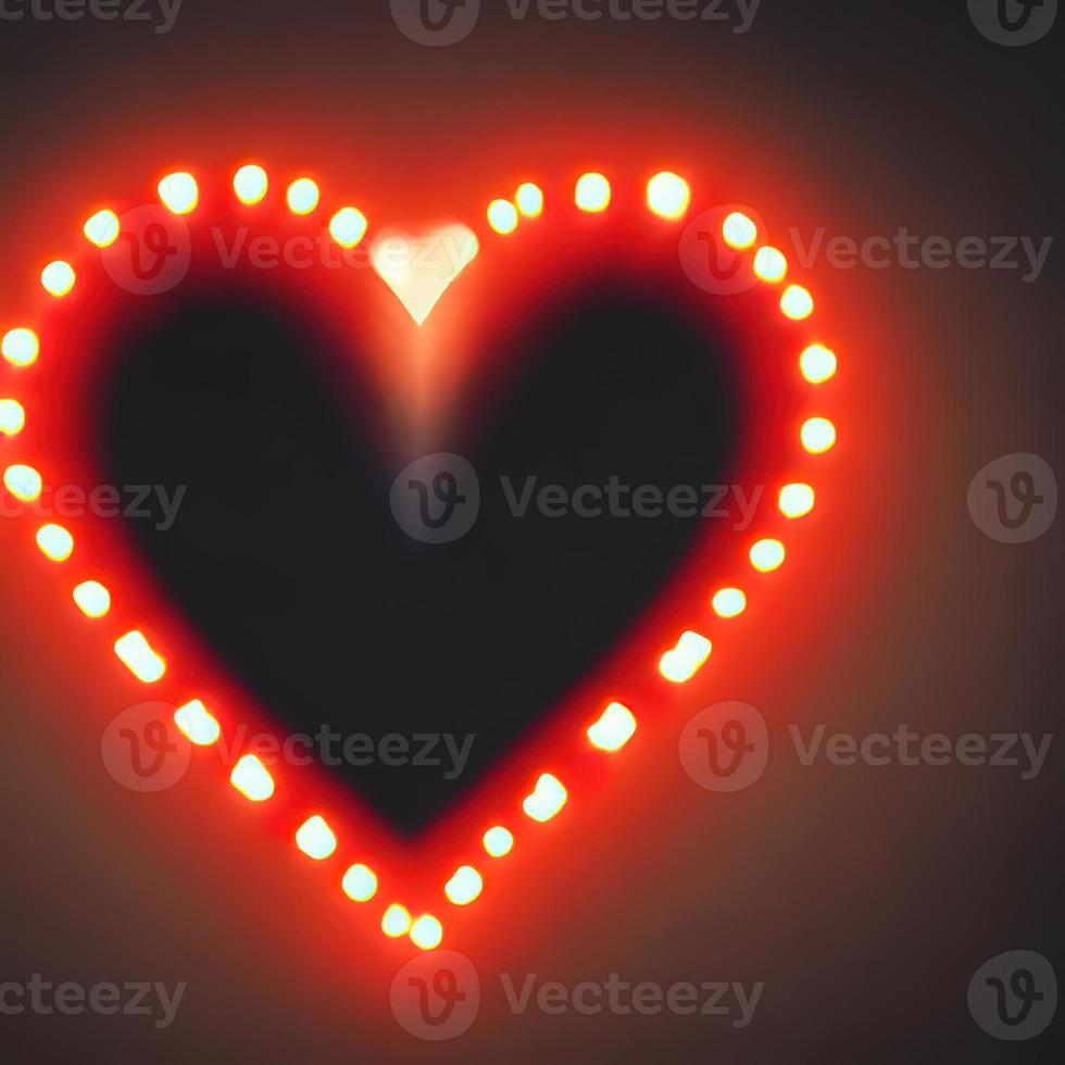 diseño en forma de corazón en tejido de piel con hermoso renderizado de luz foto