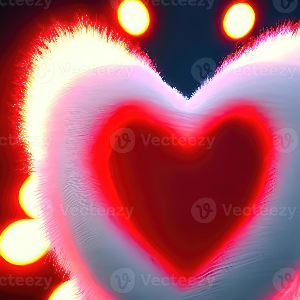 diseño en forma de corazón en tejido de piel con hermoso renderizado de luz foto