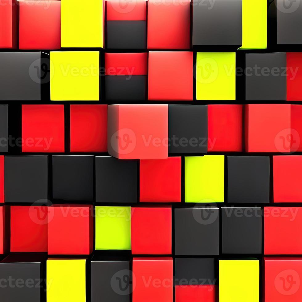 3D Cube placed on background  Render photo