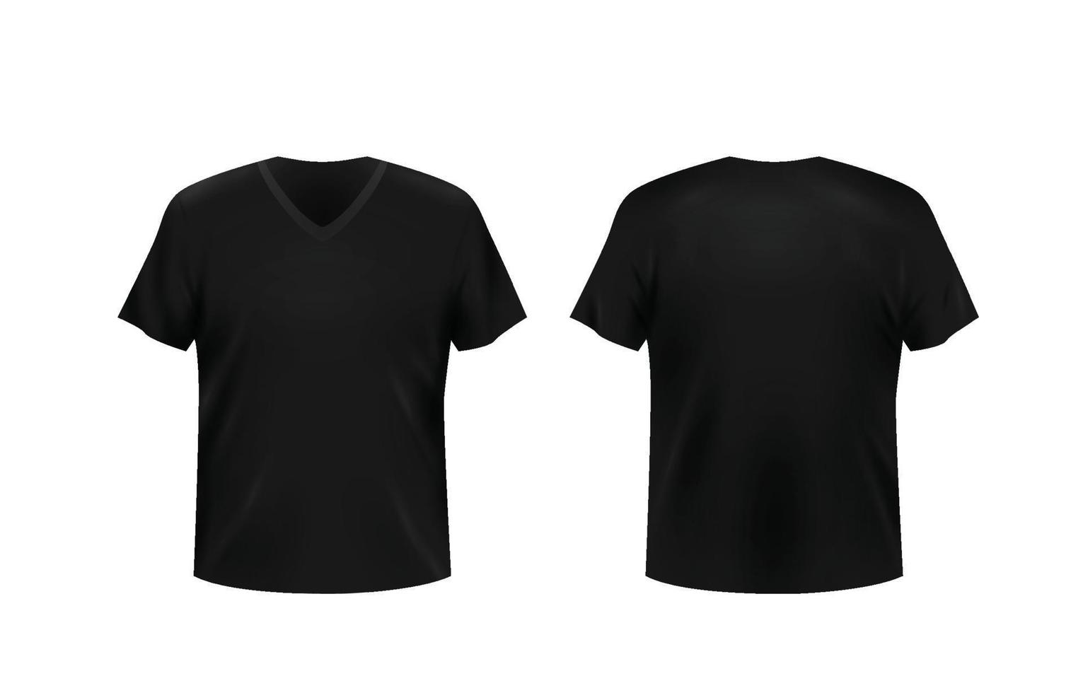 Black Tshirt Vneck Mockup 13957348 Vector Art at Vecteezy