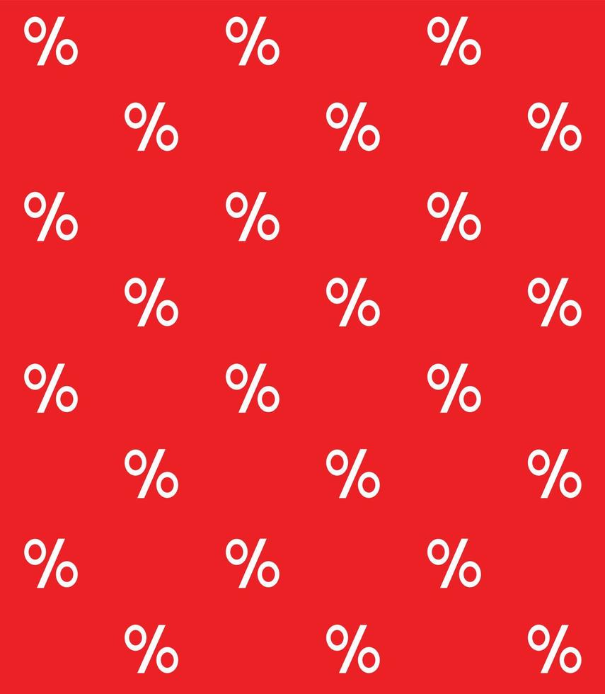 Seamless pattern of percent vector