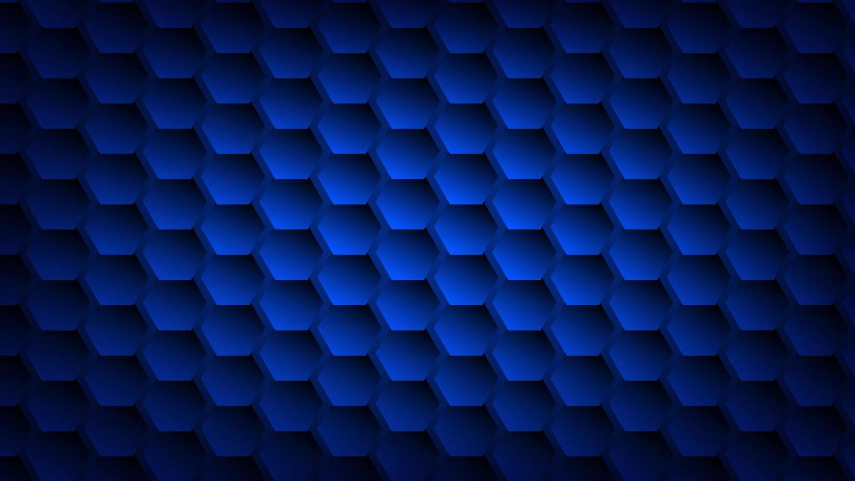 abstract futuristic technology background concept. hexagon pattern with blue lighting for graphic design element vector