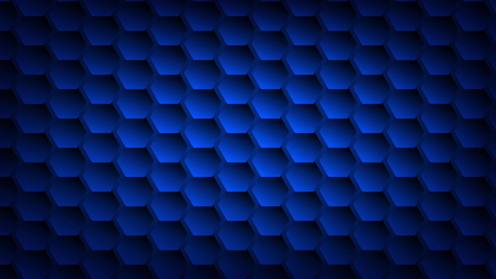 abstract futuristic technology background concept. hexagon pattern with blue lighting for graphic design element vector