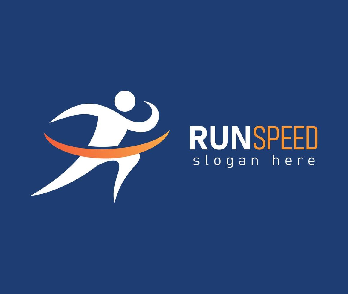 Run Speed logo Running body Design Vector Symbol Illustration 13958666