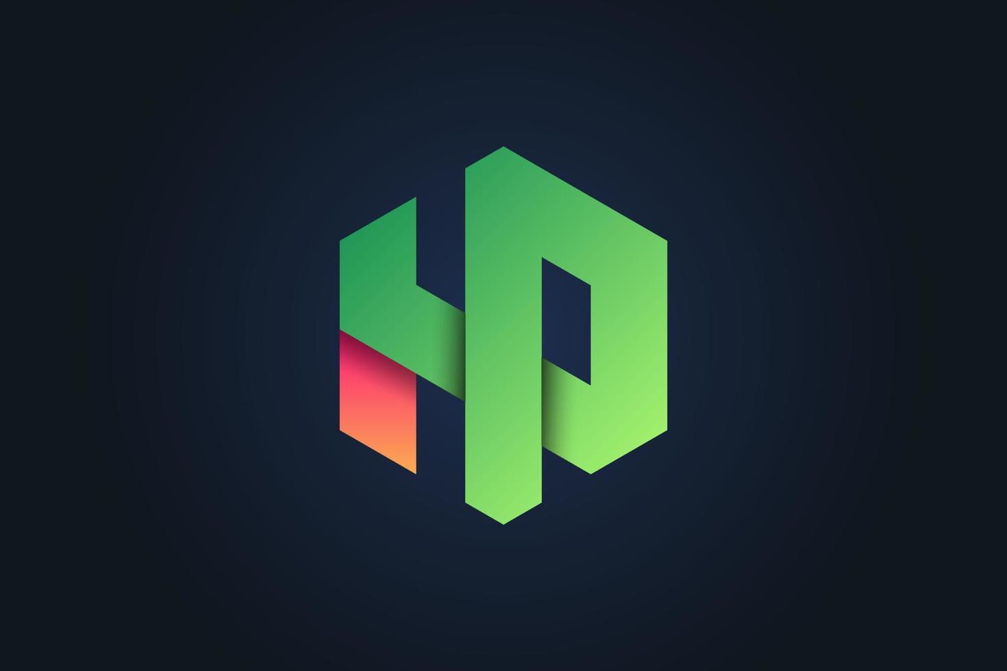 Abstract Hexagon Logo vector