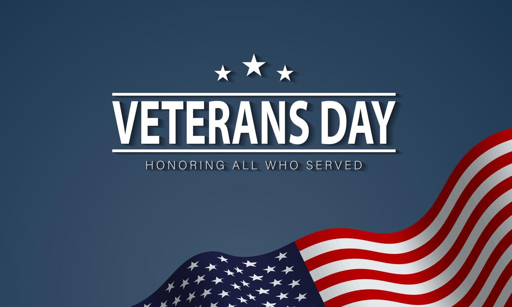 Veterans Day Background Design. vector