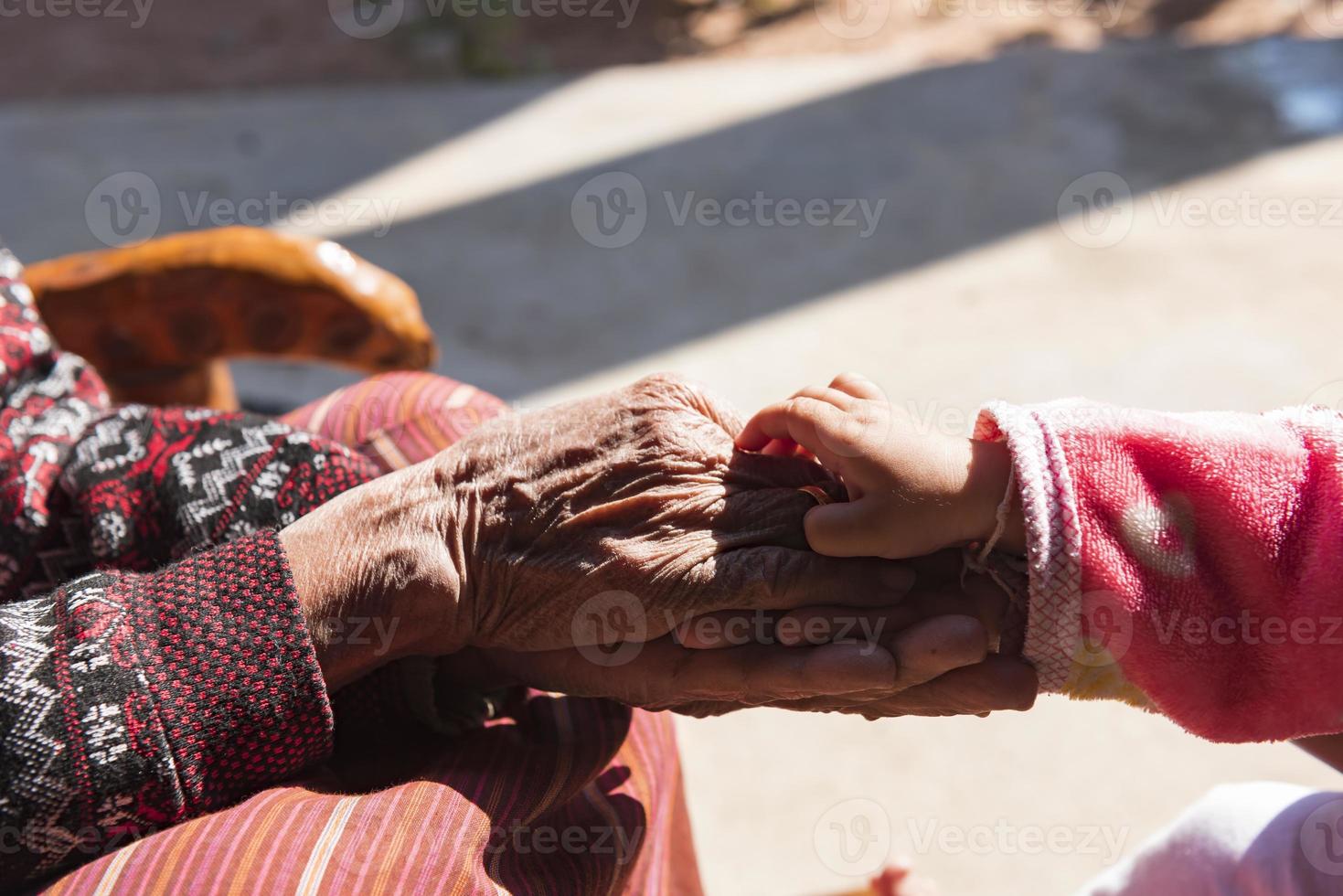 A grown-up daughter comforted her during a difficult life. give support share the pain of divorce Show empathy and care. photo