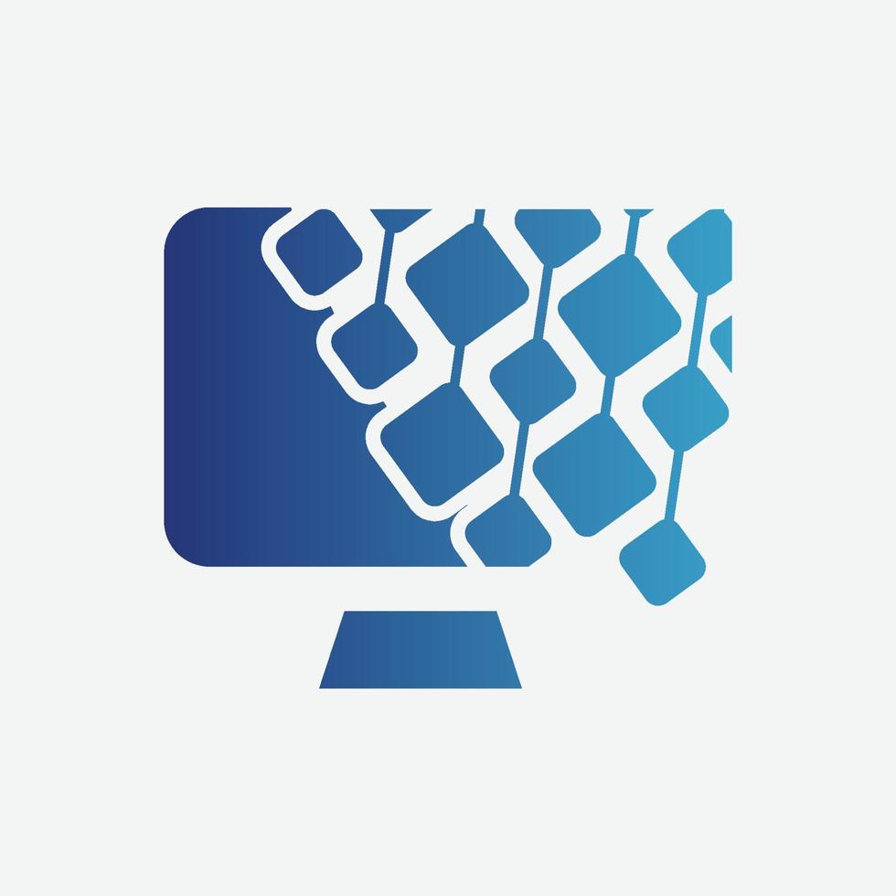 Computer Technology - Digital Computer Logo Template 13959360 Vector ...