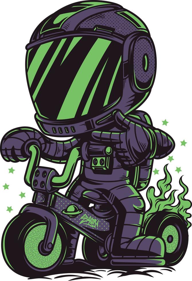 MOTOR CARTOON ILLUSTRATION DESIGN ART vector