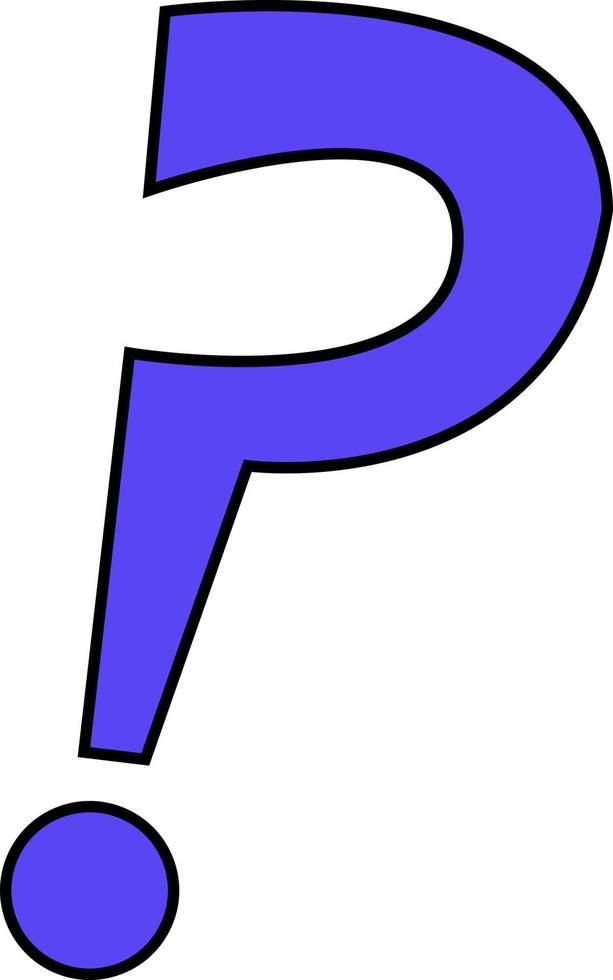 Vector question mark icon, question symbol. Frequently asked questions and a reference icon, a flat vector sign highlighted on a white background. Simple vector illustration for graphic