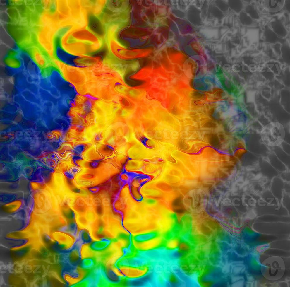 Digital Illustration Beautiful Abstract Vibrant Background photo