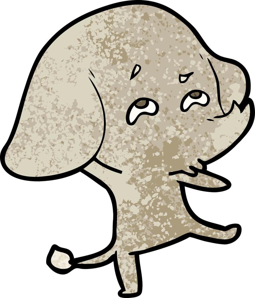 Vector elephant character in cartoon style