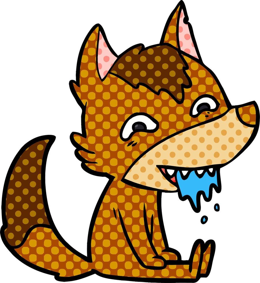 Vector fox character in cartoon style