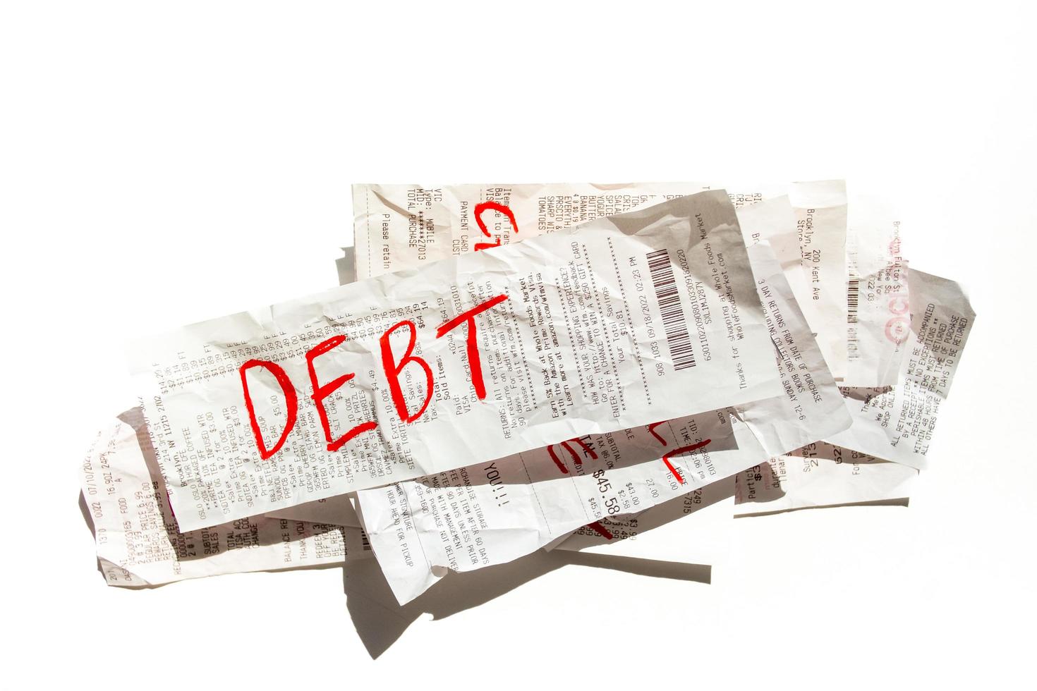 Debt Receipt Concept photo