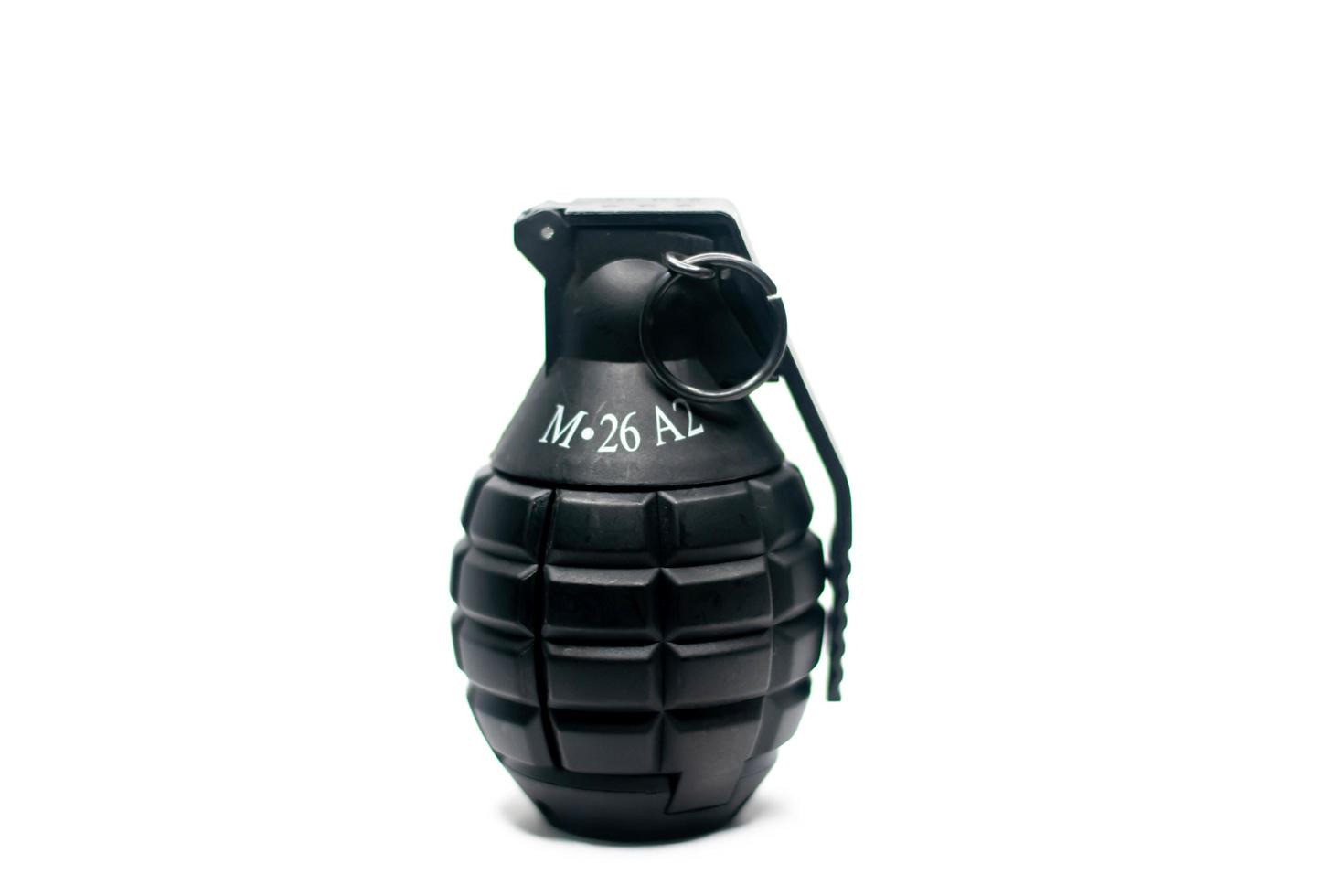 foto de primer plano de una granada de mano
