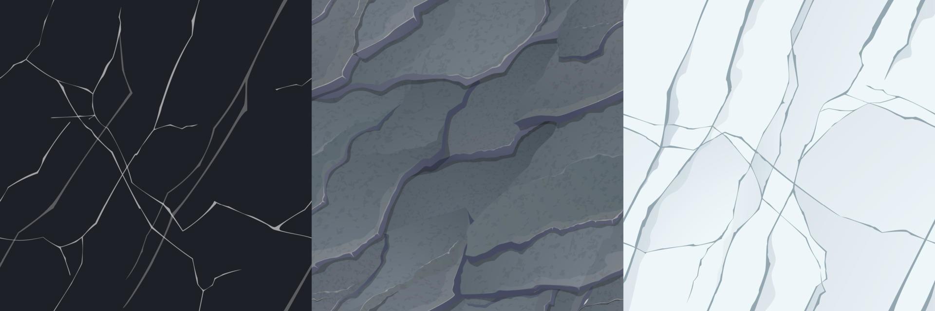 texturas de suelo de piedra y pared de mármol vector