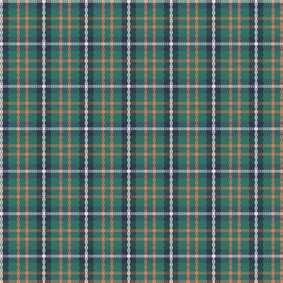 Tartan or plaid retro color pattern. vector