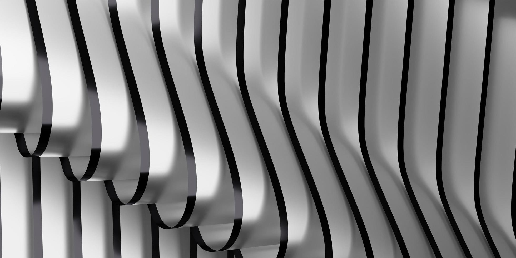 parallel lines ribbon background shiny curves Abstract modern shape 3d illustration photo