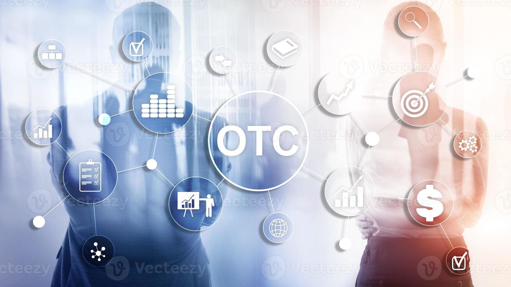 Over The Counter. OTC. Trading Stock Market concept. photo