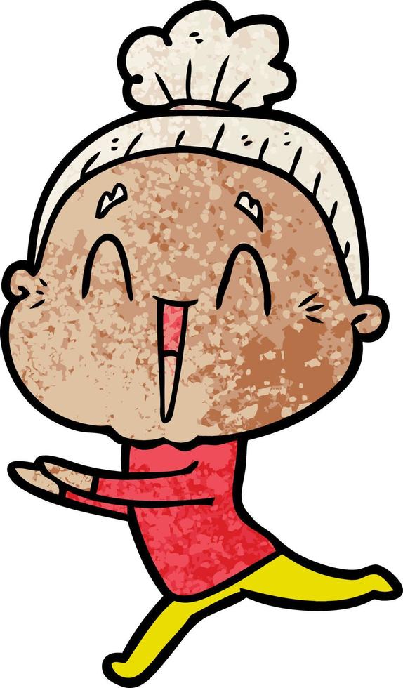 Vector woman character in cartoon style