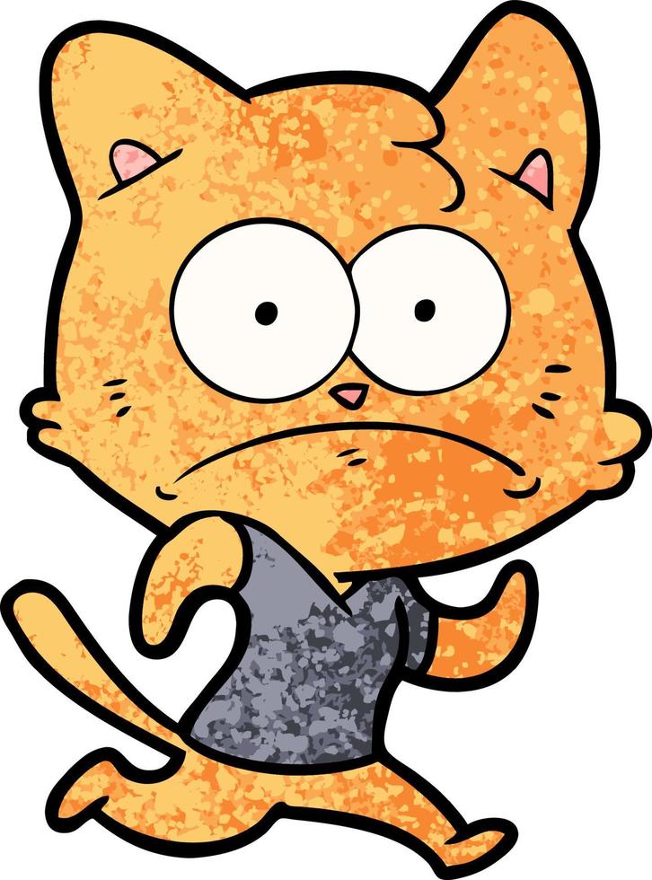 Vector cat character in cartoon style