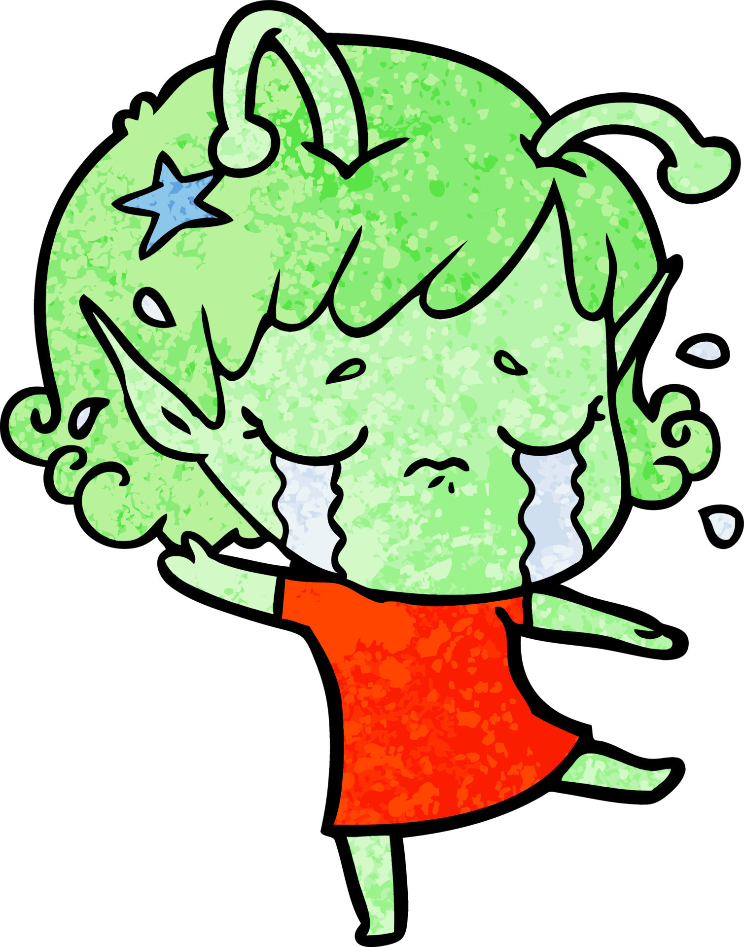 Vector alien character in cartoon style 13962786 Vector Art at Vecteezy