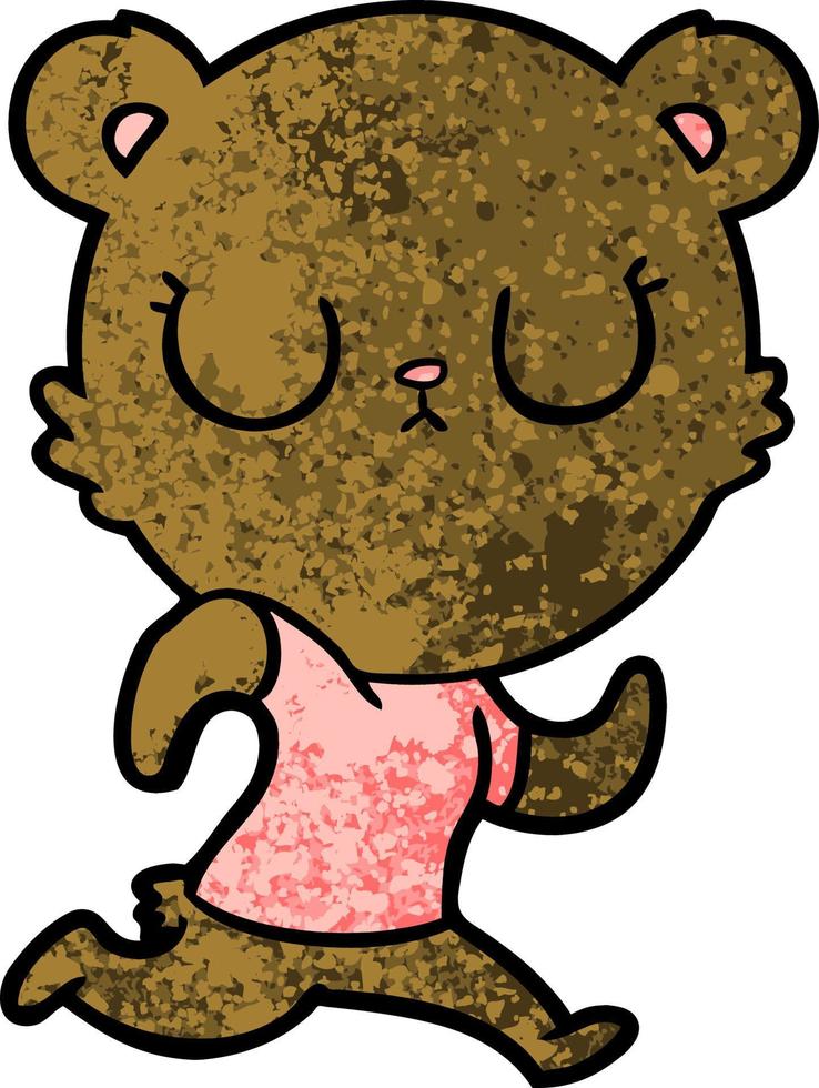 Vector bear character in cartoon style