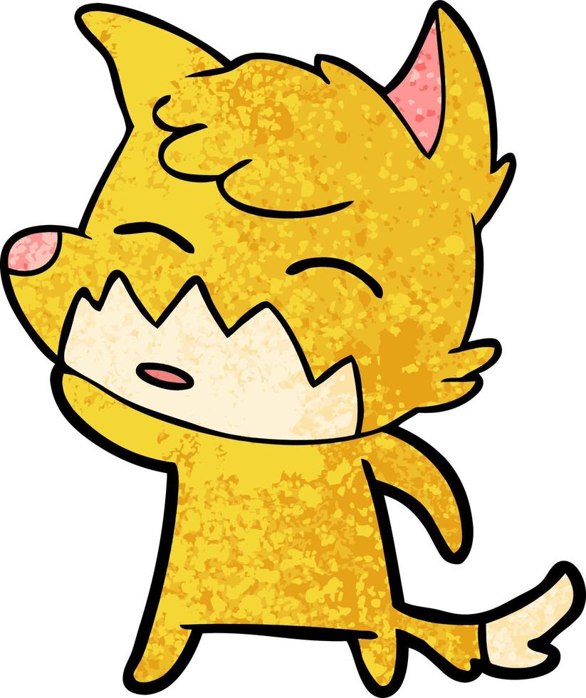 Vector fox character in cartoon style