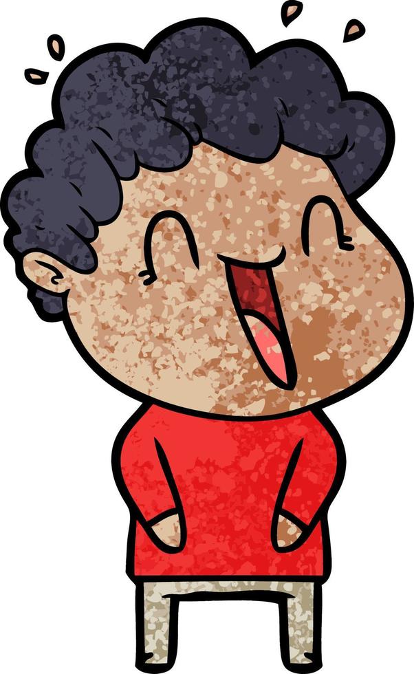 Vector boy character in cartoon style
